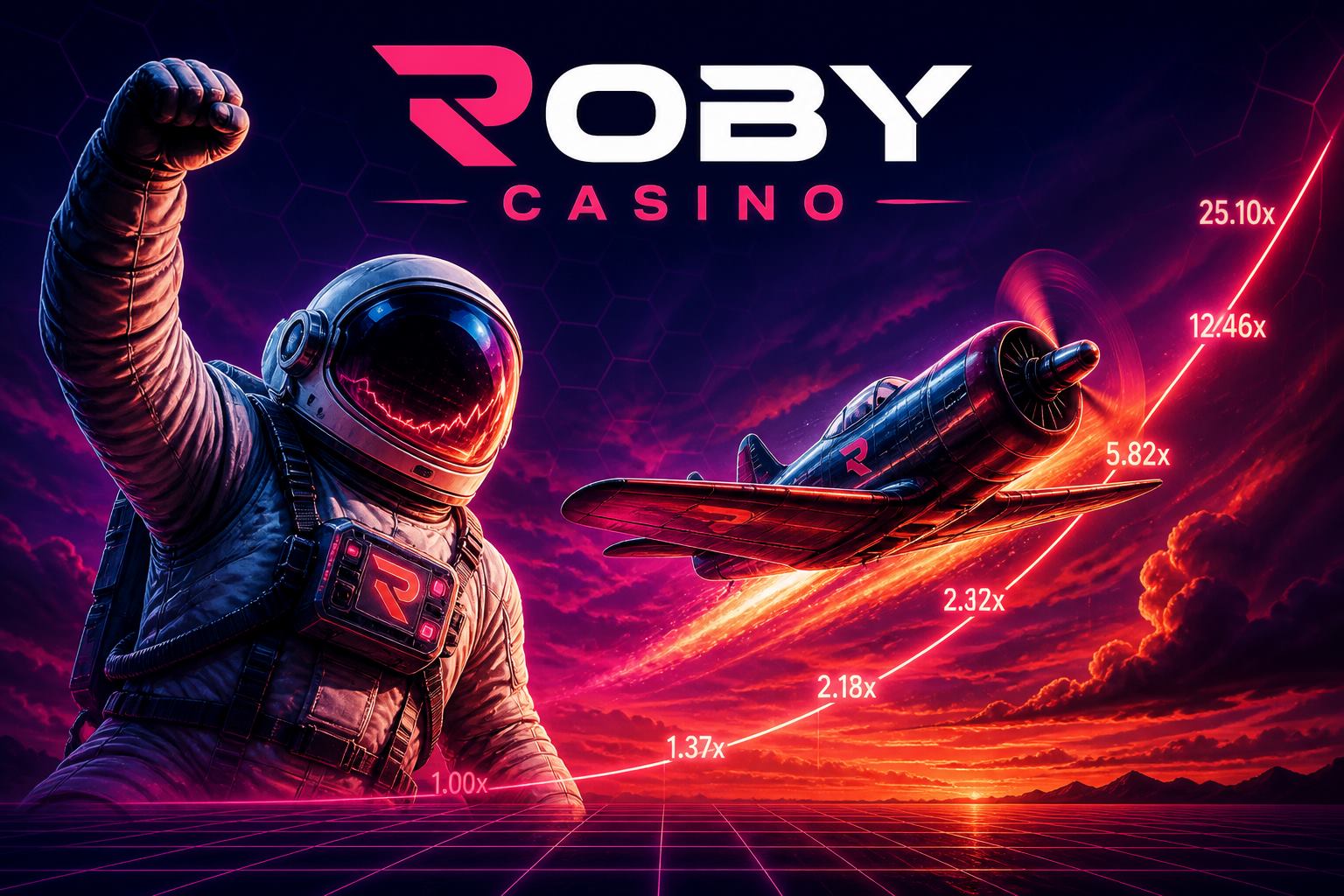 Roby Casino Spaceman and Aviator crash
