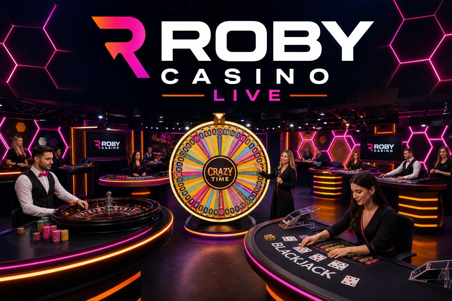 Roby Casino live casino floor